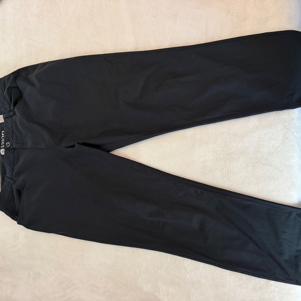 Vuori Meta Pants Mens 36 Black Technical Performance Trousers V430 Hemmed 27in